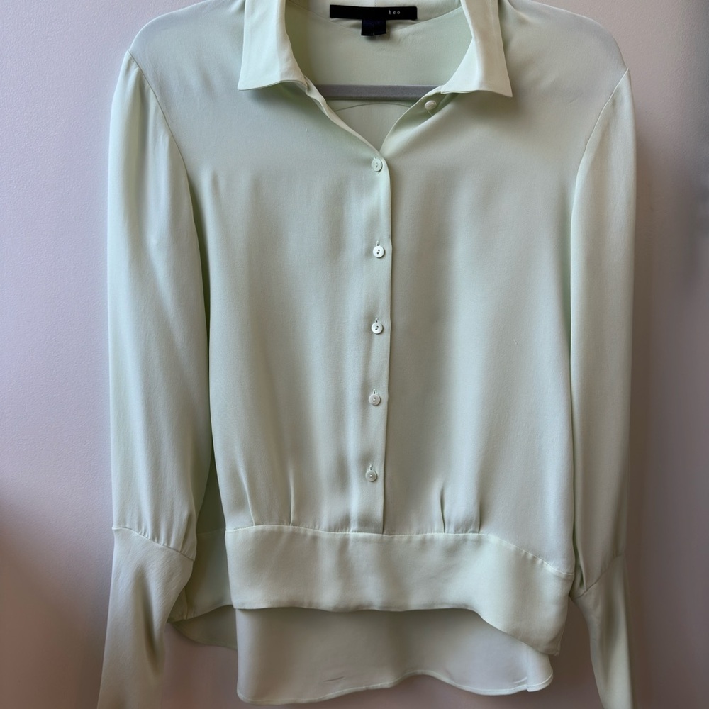 Chic Mint Button Down Shirt - image 1